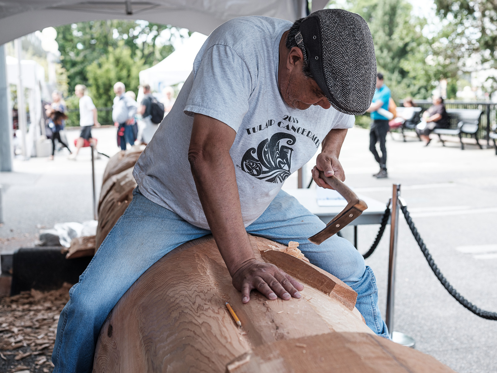 Artists Tom and Perry LaFortune, brothers and members of the Tsa