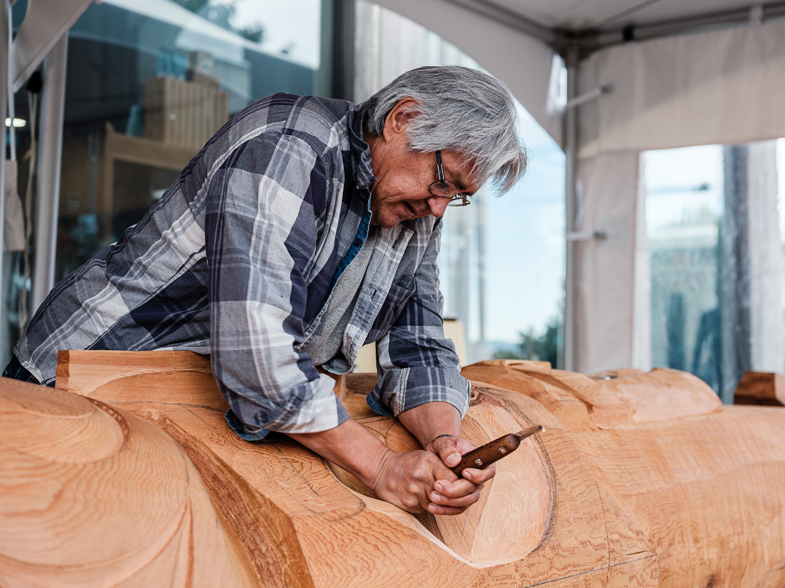 Artists Tom and Perry LaFortune, brothers and members of the Tsa
